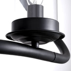 10-Light Dimmable Modern Linear Chandelier Kitchen Island Pendant with Clear Glass Shades
