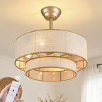 19.7in Ceiling Fan Light with Remote Control, 6 Speeds, Forward and Reverse for Living Room Bedroom