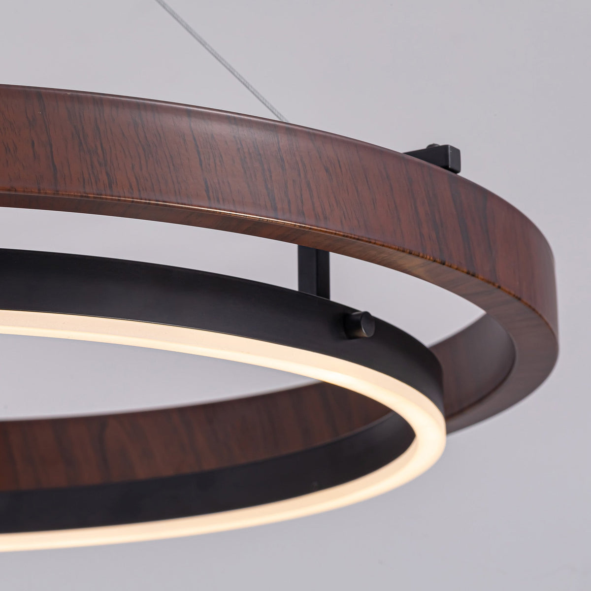 1-Light Dimmable LED Chandelier with Remote Control Industrial Rustic Modern Lighting