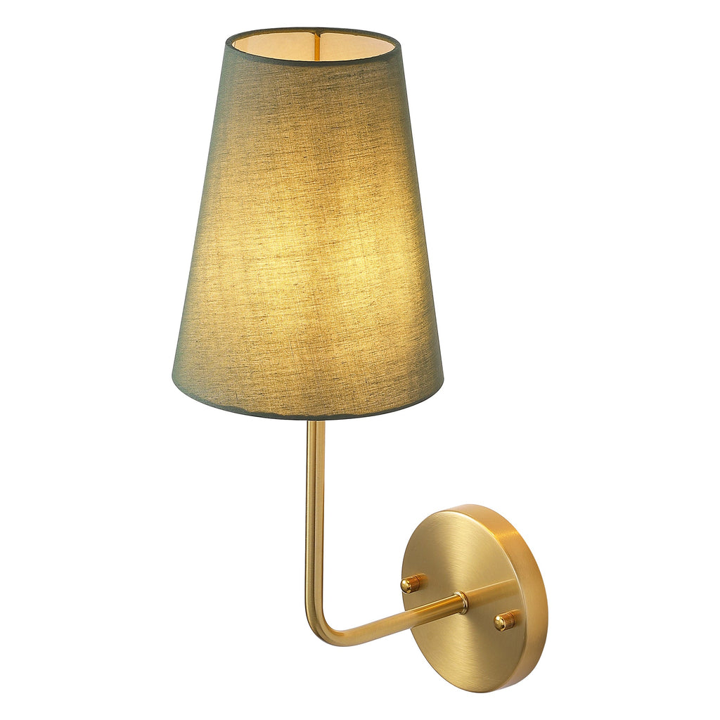 1 - Light Hardwired Dimmable Armed Sconce