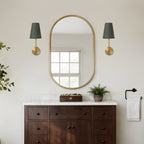 1 - Light Hardwired Dimmable Armed Sconce