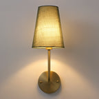 Green Linen Wall Sconce