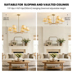 6 - Light Dimmable Classic / Traditional Chandelier