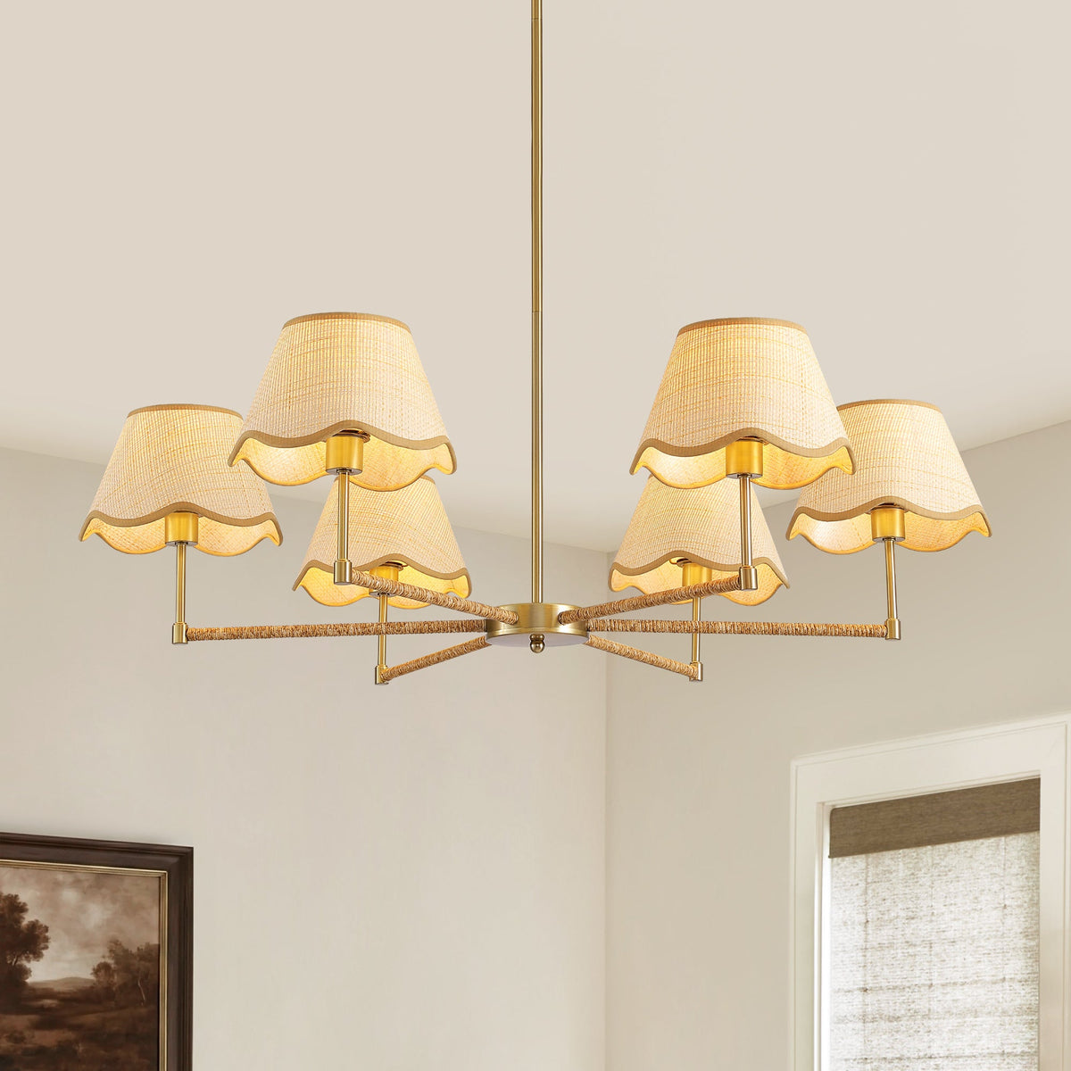 6 - Light Dimmable Classic / Traditional Chandelier