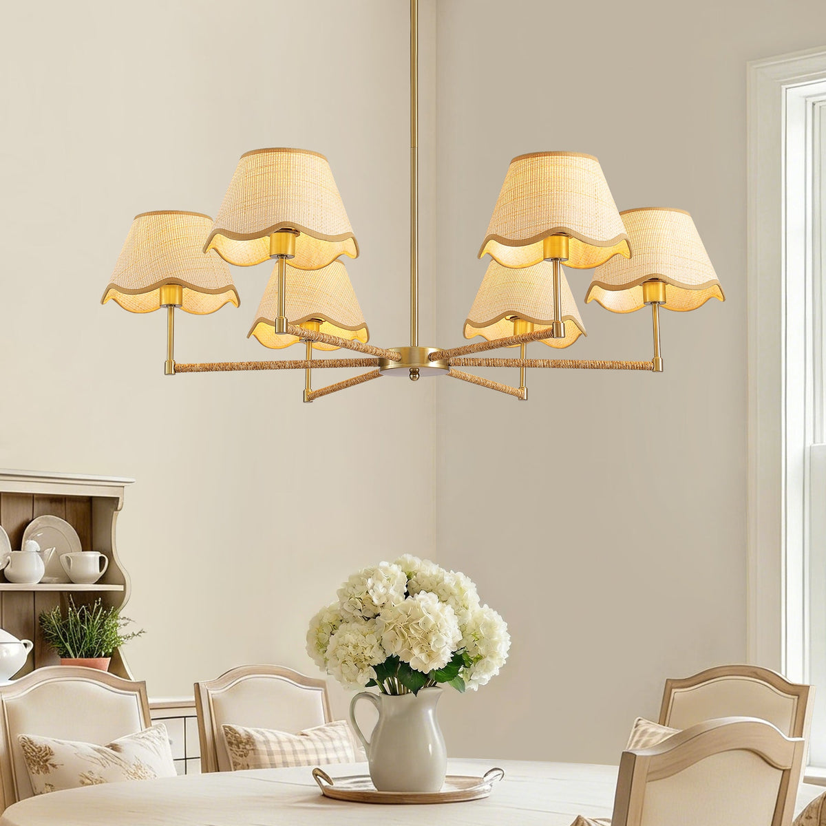 6 - Light Dimmable Classic / Traditional Chandelier