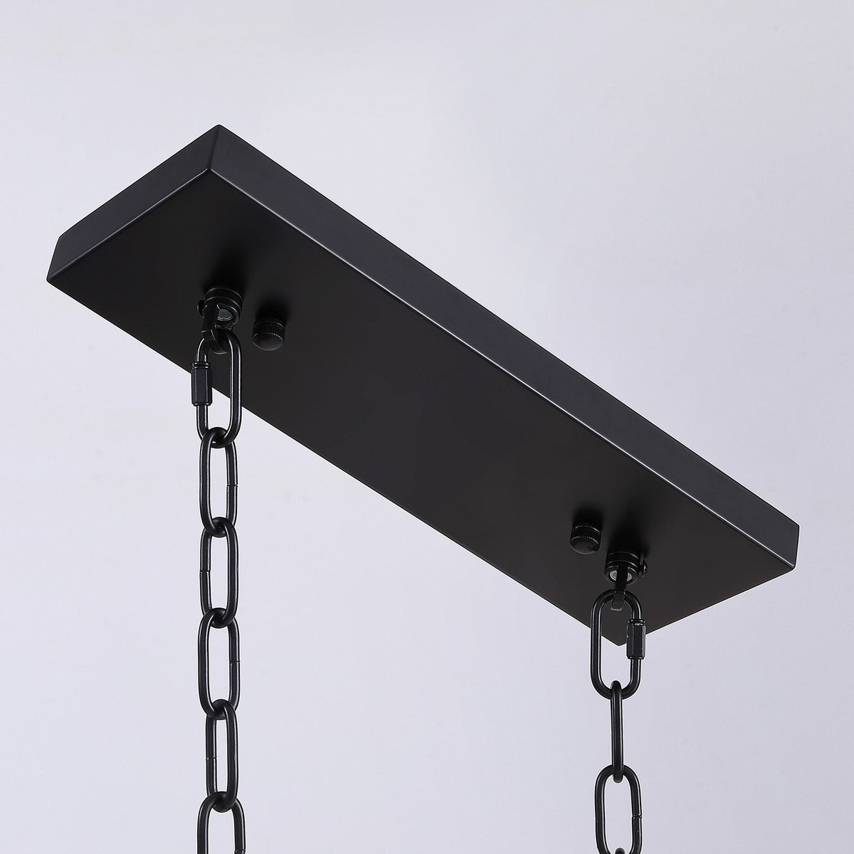 40 in. Modern 12-Light Black Linear Chandelier for Kitchen, Living Room, and Dining Room (Bulbs Not Included)