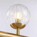 40 in. Modern 12-Light Gold Linear Chandelier for Kitchen, Living Room, and Dining Room (Bulbs Not Included)