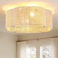 20 in Plum Blossom Gold Woven Ceiling Fan Light with Timer,Forward/Reverse and Remote control (Bulb Not Included)