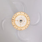 Luxury Gold Retractable Crystal Ceiling Fan with Light - Modern Chandelier Fan for Living & Dining Room