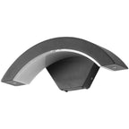 Black Curved Outdoor Wall Light - Minimalist LED Sconce with Soft Warm Glow for Modern Homes