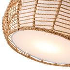 Handwoen Rattan Shade Floor Lamp